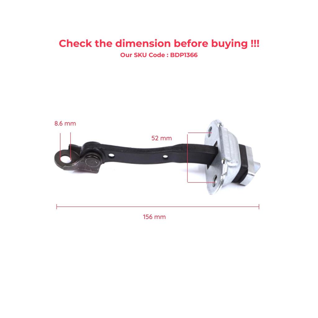 BDP1366 Rear Door Stop Check Assy Limiter Strap for Toyota Yaris Echo Verso FunCargo Vitz Platz MK1 P1 P2 2003-2005 Facelift