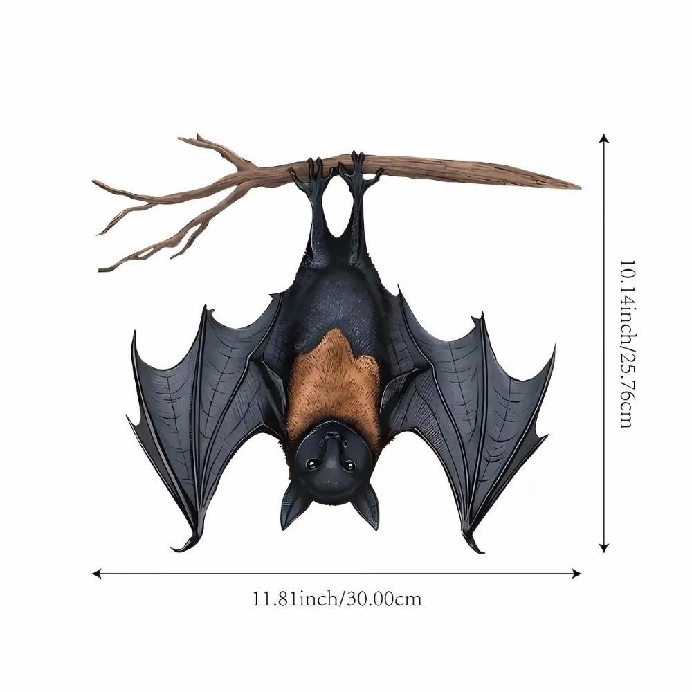 Iron Halloween Bat Decoration Simulation Animal Bat Pendant Bat Decorative Plate Garden Decoration