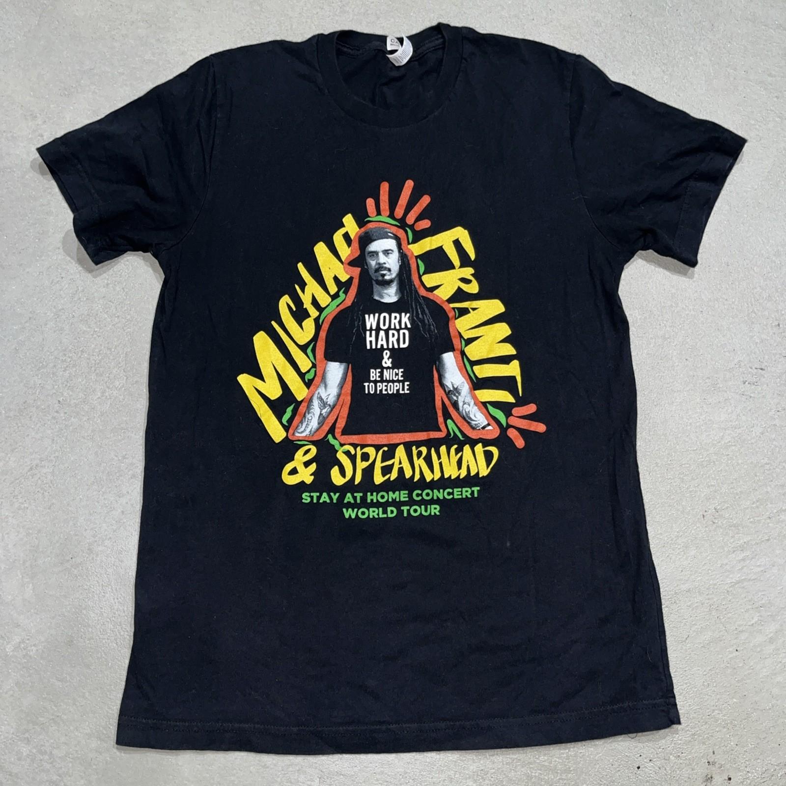 Michael Franti & Spearhead Stay At Home Concert World Tour Shirt Sz M Reggae XL