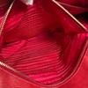 PRADA gathered Nappa Goful Tote Bag leather Red Women B2588L Used