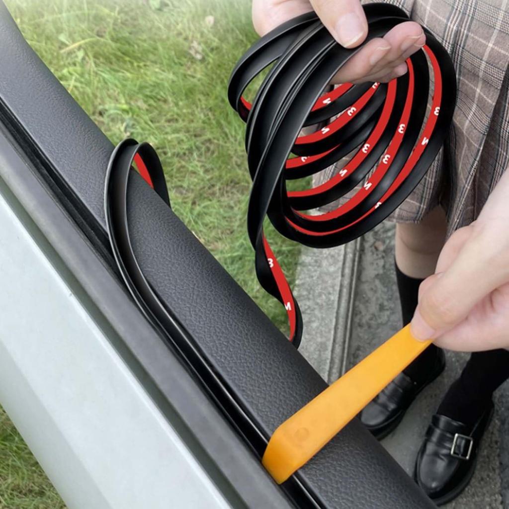 Tibemi Car Window Rubber Seal, 3.3 Ft (1 M), Car Window Seal Strip, V-Shaped,