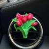 Car Perfume, Pink Tulip, Car Air Conditioner Vent Decoration, Diffuser Stone, Fragrance Gift, Light Fragrance
