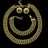 National Style Handmade Agate Bead Heavy Industry Retro Fashion Versatile Temperament Necklace Bracelet Earring Set