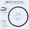 Gasket Replacement for Yeti 30 oz Tumbler Lid, O Ring Rubber Seal Replacement for Yeti 14 oz Mug, 32 oz Tumbler Lid Parts (6 Pack)