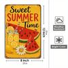 Vintage "Sweet Summertime" metal sign, 8x12 inch.