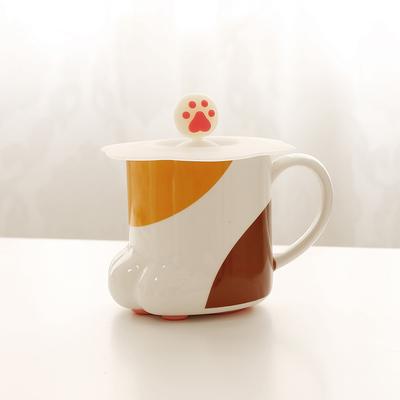 

1 pcs Creative Cute Coffee Cat Paws Creamic Tiger Paws Mug Office Coffee Mug Oatmeal Breakfast Milk Porcelain Cup Gift 201-300ml