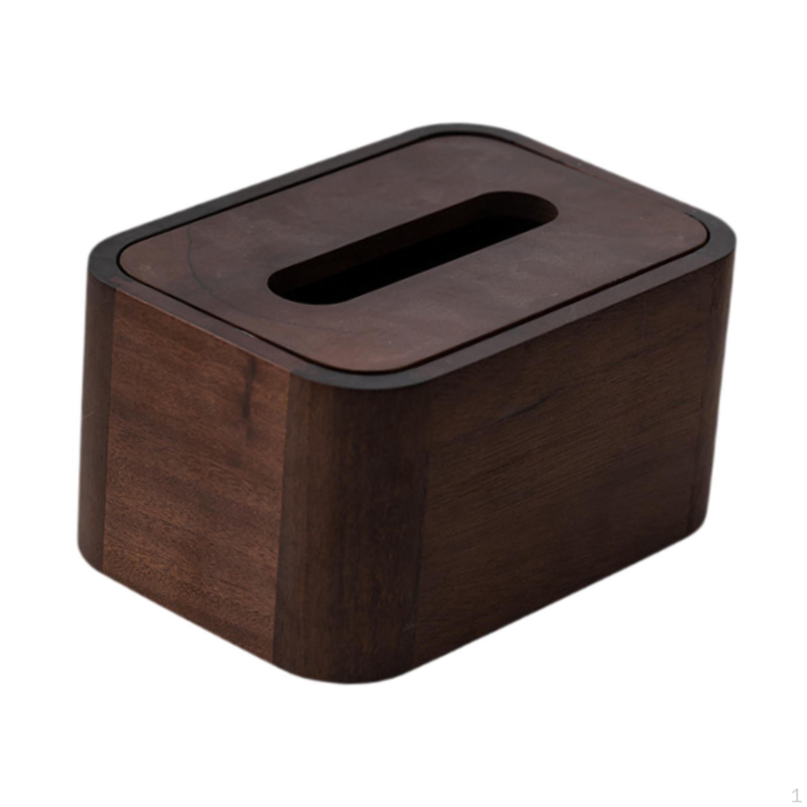 

Creative Wooden Tissue Box for Dressers and Countertops S