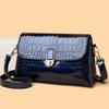 Patent Leather Handbags for Women Designer Crocodile Pattern Women's Shoulder Crossbody Bags Ladies Messenger Purses