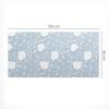 Protective Decorative Mat for Office Table, Floral Retro Pattern, 100x50 cm
