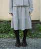 X Ohesio Soft Tiered Skirt Melange Gray