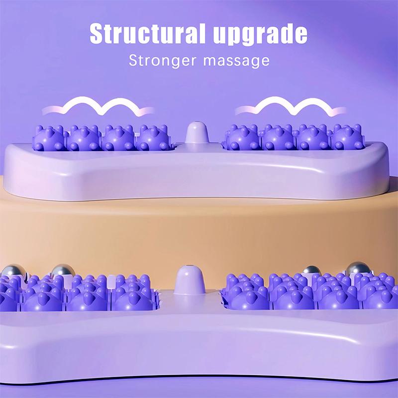 Válečkový masážní přístroj na nohy Vícebodová masáž s magnetickými kuličkami 6 řad válečků Úleva od stresu Bolest Zdraví Pročištění krve Relaxace
