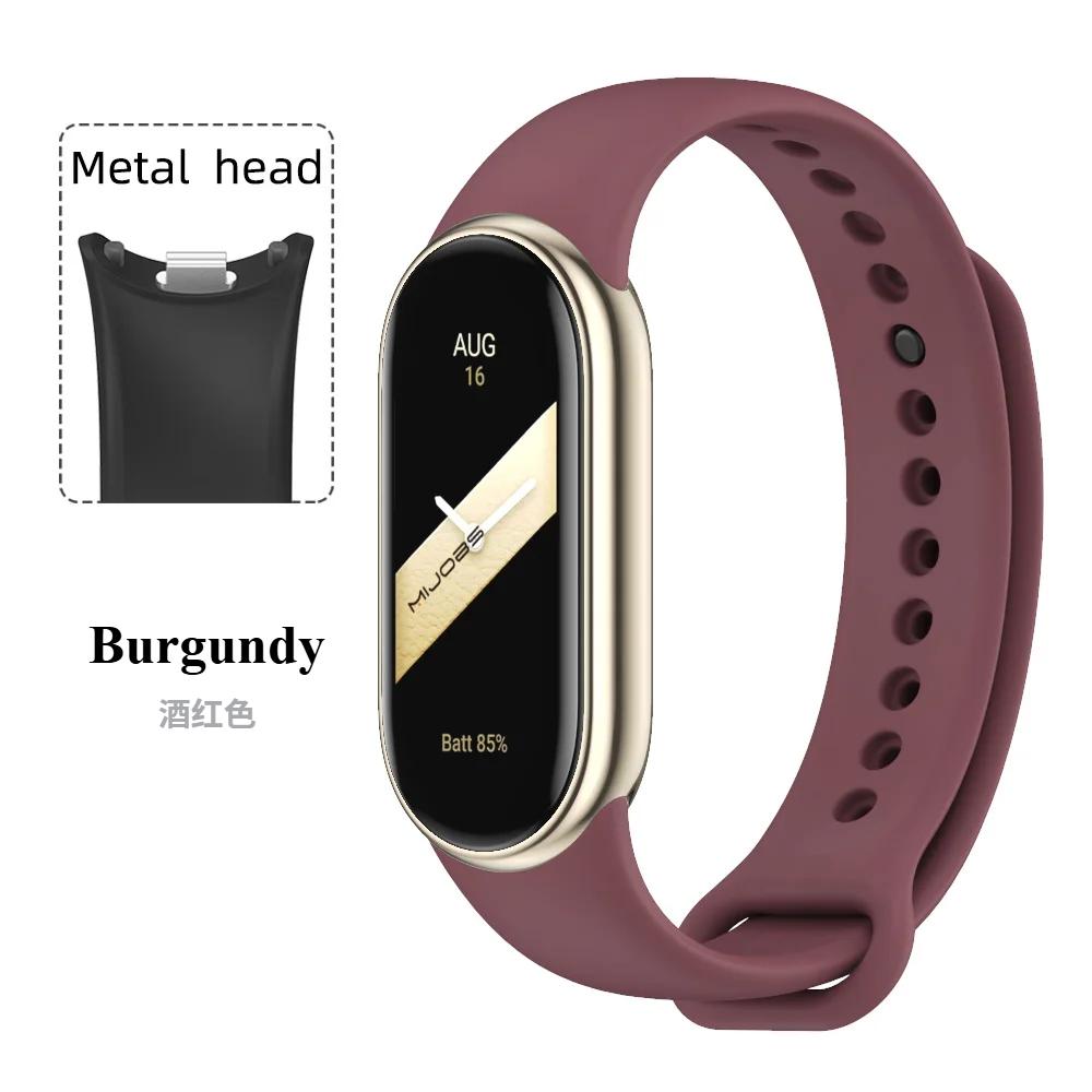 Sport Silicone Strap for Xiaomi Mi Band 9 NFC Replacement Bracelet Belt for Xiaomi Mi Band 8/9/10 Wriststrap Smart Watch Accessories
