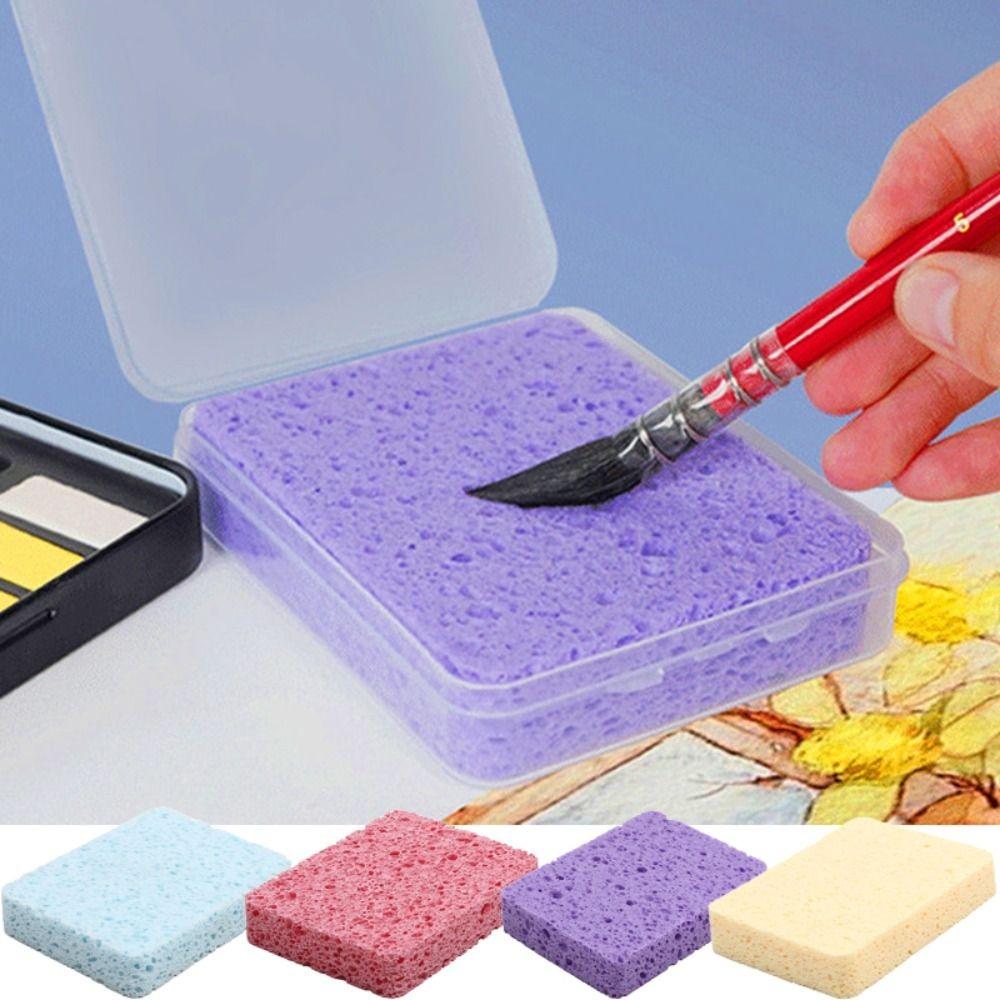 Wood Pulp Cotton Watercolor Painting Sponge Reusable Art Sponge Tool Students