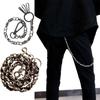 Biker-Decor Skull Wallet Chain with Hook Snap Closure Punk Skull Trouser Chain Hip-hop Cool Style Pant Chain Ornament