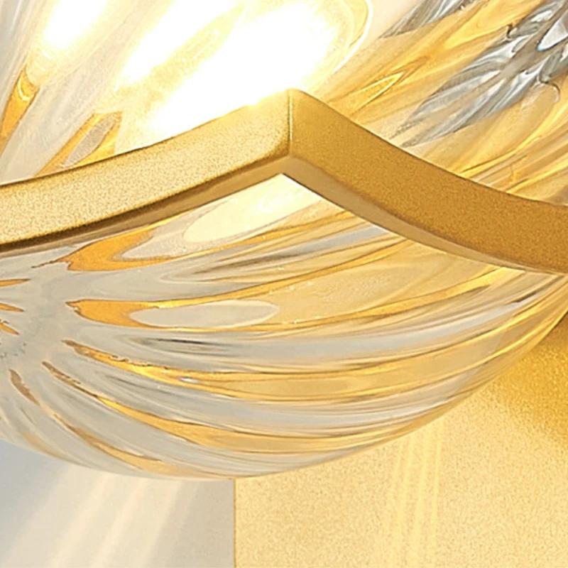 Nordic Minimalism Iron Art Glass Ball Wall Light Bedroom Study Dining Table Corridor Aisle Wall Lamp LED Home Decoration Luster