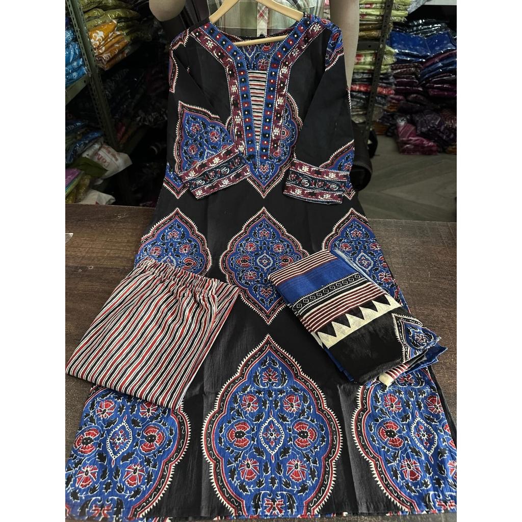 Women Designer Salwar Suit Indian Bollywood Tunic Kurta Pant Dupatta Set Kurti VFP-1848a