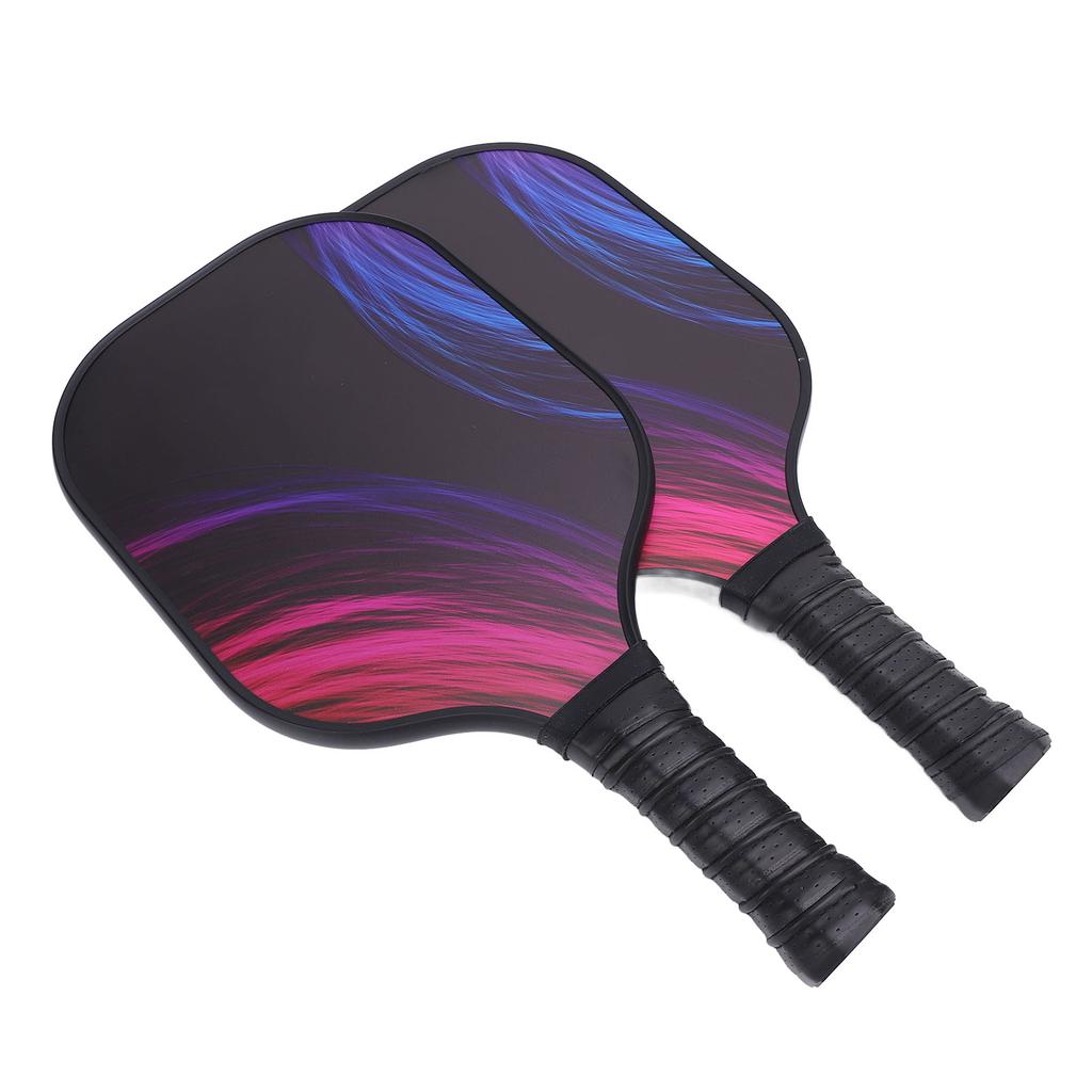 1 Pair Pickle Ball Paddle Carbon Fiber High Strength Lightweight Pickle Ball Racket Set 13mm