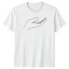 Hand Palm Up Minimalist Line Art TShirt Symbolic Design Spirituality