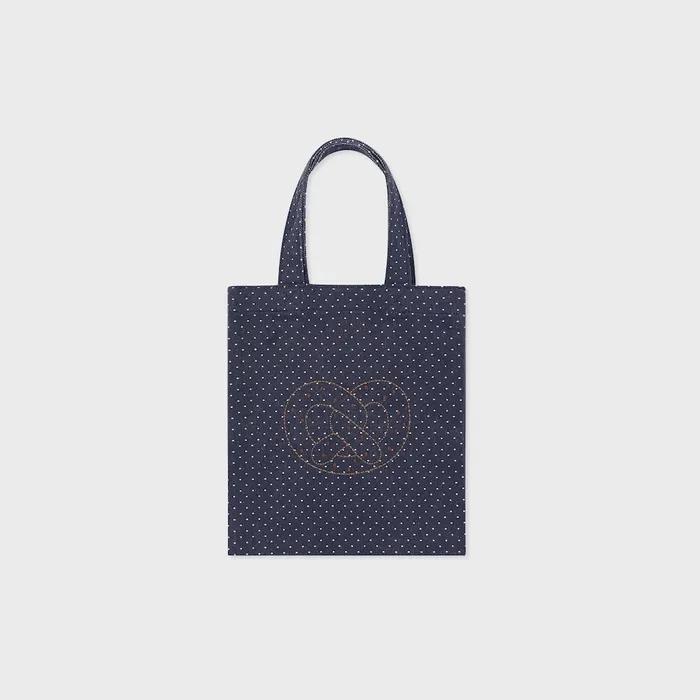 Mini bag pretzel navy dot