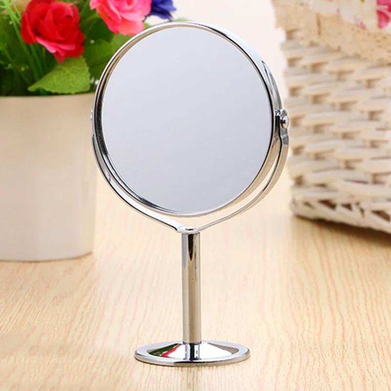 Magnification Makeup Mirror 360 Rotating Professional Desktop Cosmetic Metal Mirror Double Sided Magnifier Swivel Desktop Makeup