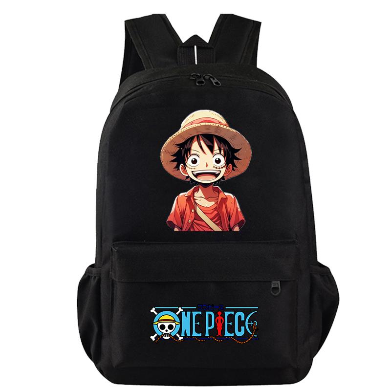 Anime One Piece Bag Large Capacity Sweet Soft Backpack for Boy Girl Children Teenager Back To School Bag Leisure Travel Bag College Canvas Bagpack