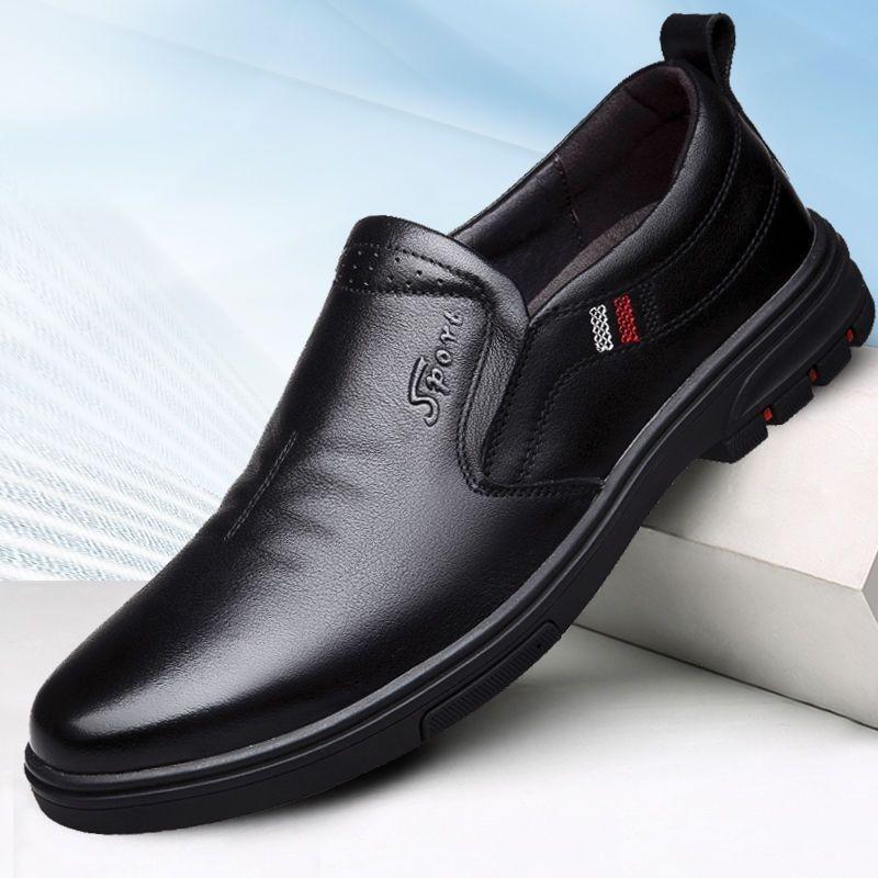 Scarpe da uomo in pelle scarpe in pelle scarpe da uomo alla moda vera pelle bovina nuove casual lavoro