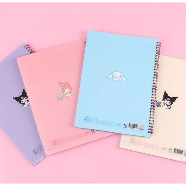 Sanrio A4 PP Kuromi srdce poznámky, růžové, 1 kus