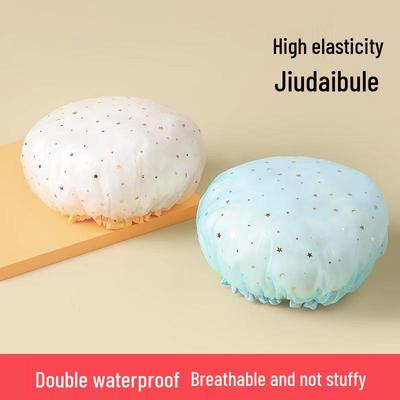 Waterdichte Dubbellaagse Douchemuts - Anti-rook Badmuts voor Vrouwen