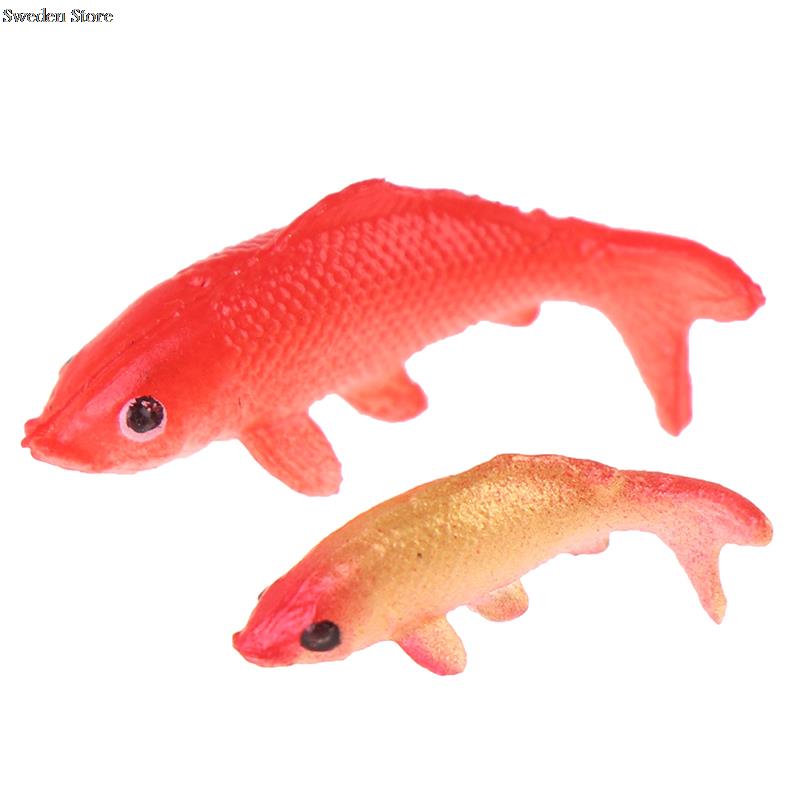 5pcs Quality Doll House Toy Fishing Rod Mini Fishing Net Goldfish Tank Koi Miniature Goldfish Round Square Tank Doll Accessories