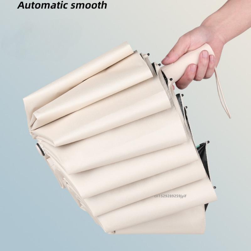 24/60/72 Bones Windproof Reinforced Fully Automatic Umbrella for Men Rain and Shine Sunshade UV Resistant Sun Large Parasol