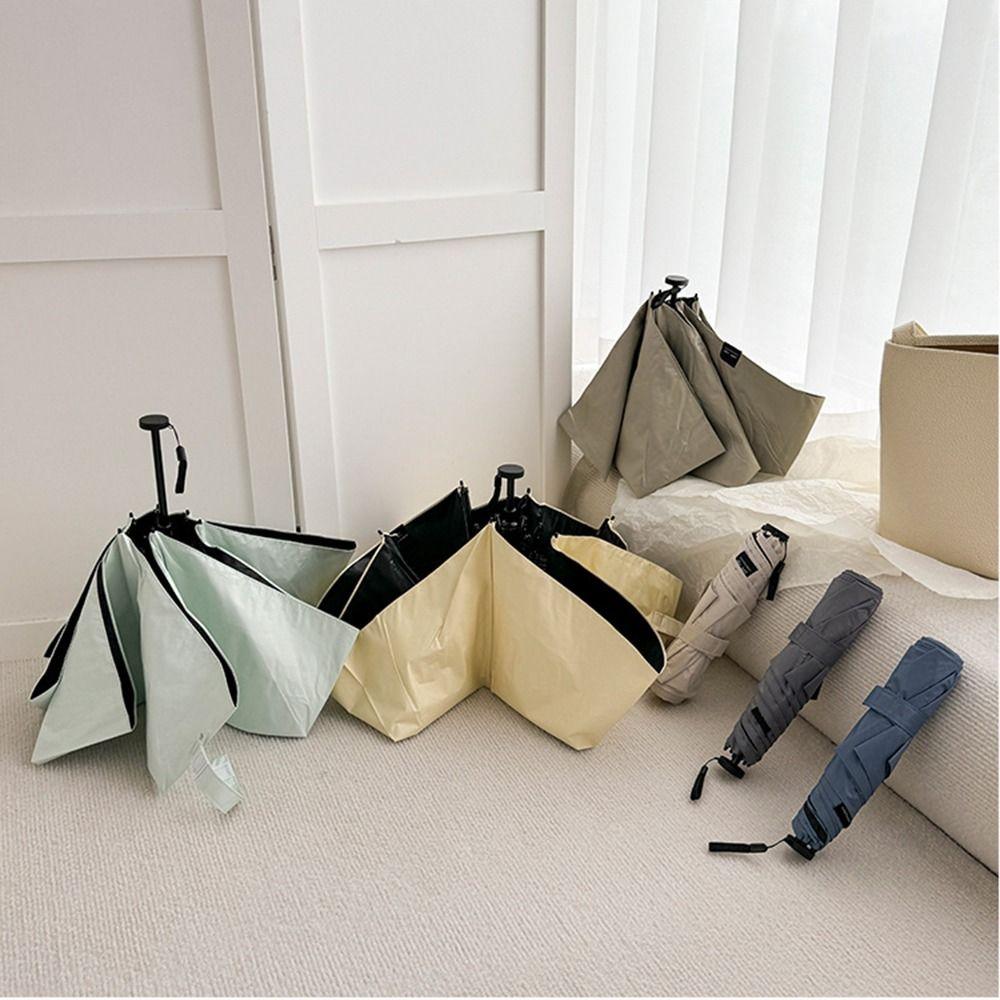 Compact Folding Ultra-Light Umbrella UV Protection Portable Parasol Sunshade Umbrella Travel Use