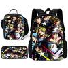 Zaino Scolastico Bambino Le Bizzarre Avventure di JoJo Con Borsa a Spalla ,Astucci ,Zaini Scolastici per Ragazzi Ragazze Miglior Regalo