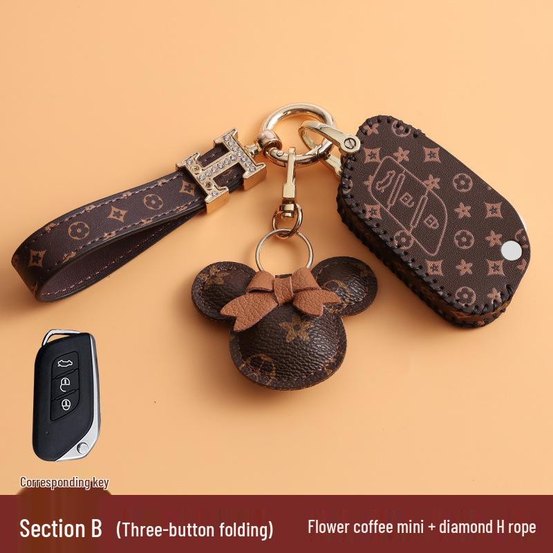 BAIC Senova & Weiwang Car Key Case for D50, X25, X35, X55, X65, D60, D70, S50, BJ40/80