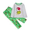 Cartoon Letters Print Family Matching Long Sleeved Parent-child Suit Home Clothes Suit Fall