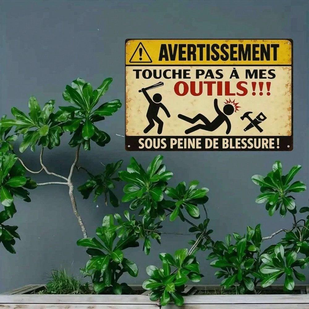 Metal Poster Wall Decor Funny Warning Sign Garage Workshop Man Cave Gift