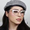 Metal Vintage Cat Eye Reading Glasses Women Myopia Customize Prescription Anti Blue Light Blocking Optical Lens Eyeglasses Frame