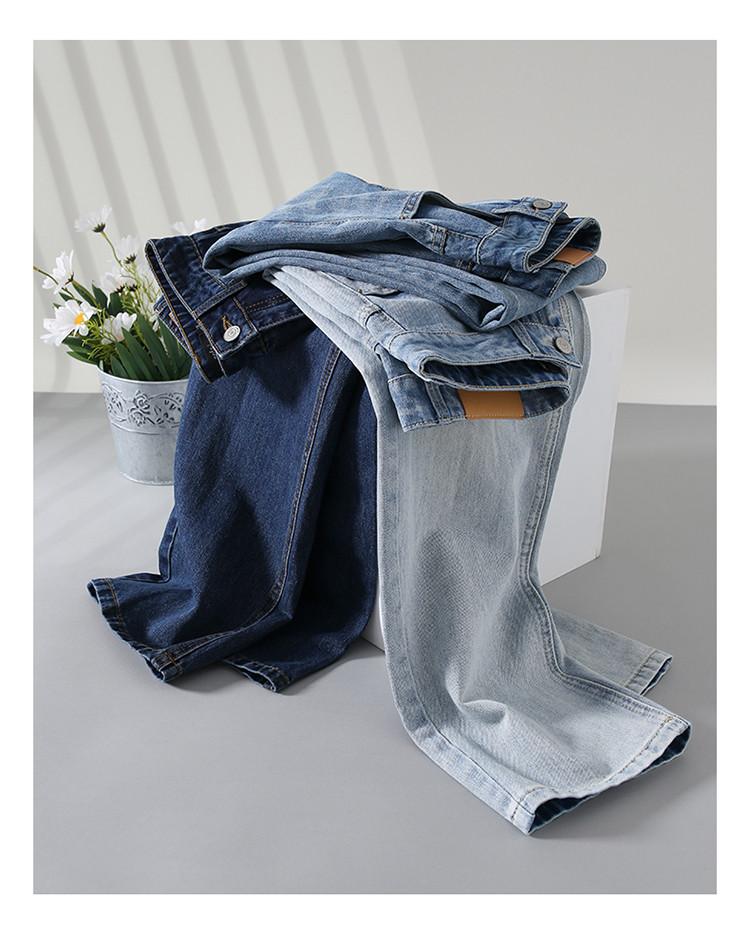 High Waisted Denim Cropped Pants for Women In Summer 2025, Thin, Fashionable, Versatile, Slimming Straight Leg Pants