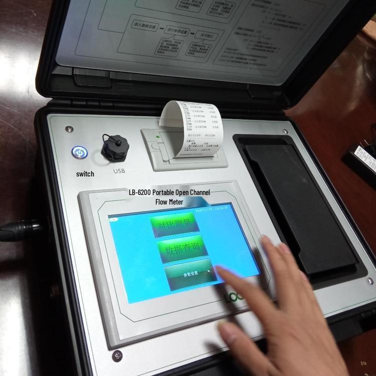 Portable Ultrasonic Open Channel Flow Meter LB-6210