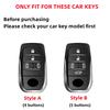 Metal Suede Car Remote Key Cover Case Holder shell Keychain Fob For Toyota New Alphard Hev Crown Vellfire Granvia Sienna 2025