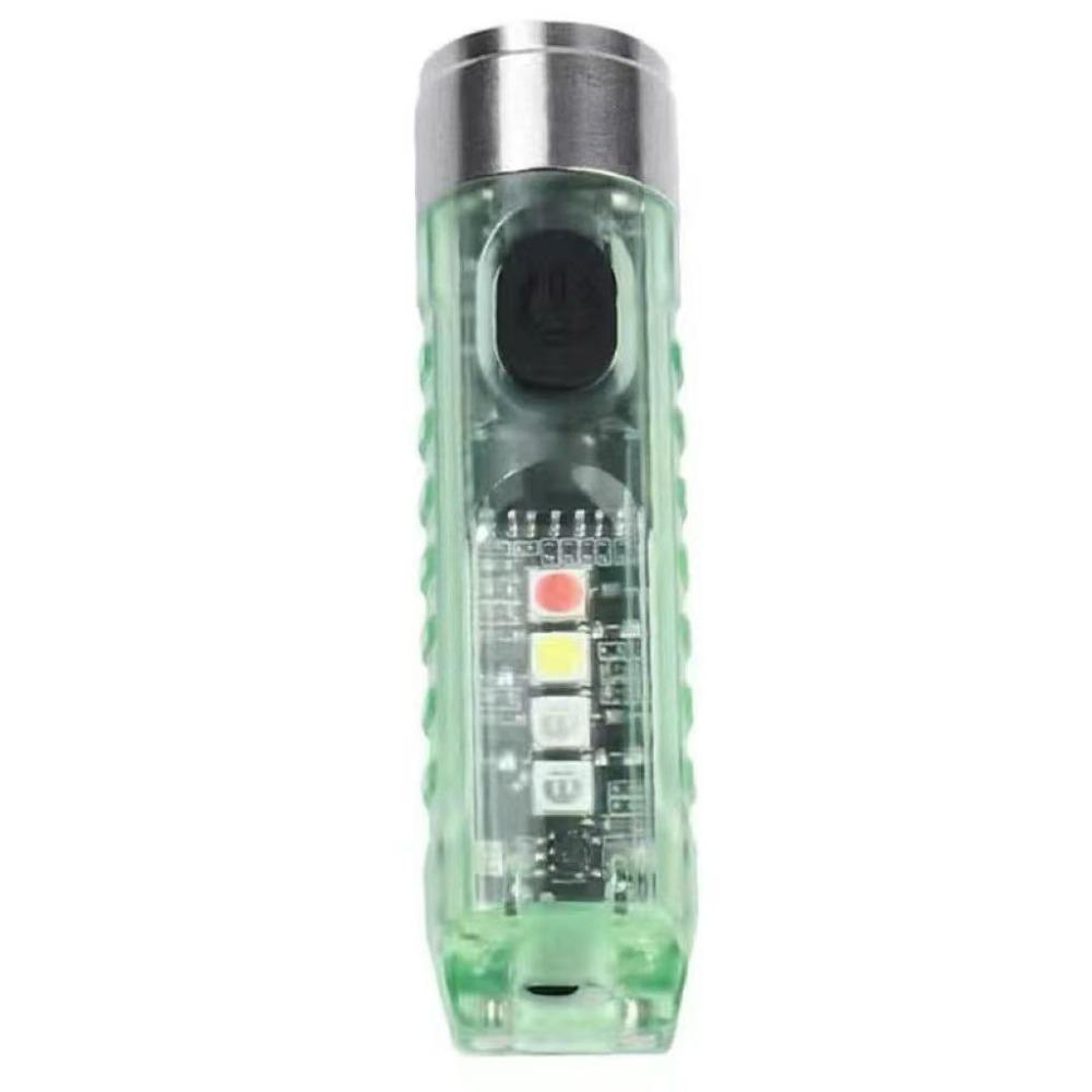 Type-C Fast Charging Mini Keychain Flashlight Rechargeable Super Bright Light Portable Torch Waterproof LED Flashlight EDC Gear
