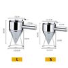600/1200ML Stainless Steel Liquid Funnel Dispenser, Octopus Ball Tool, Cooking Kitchen Accessories with Handle and Bracket