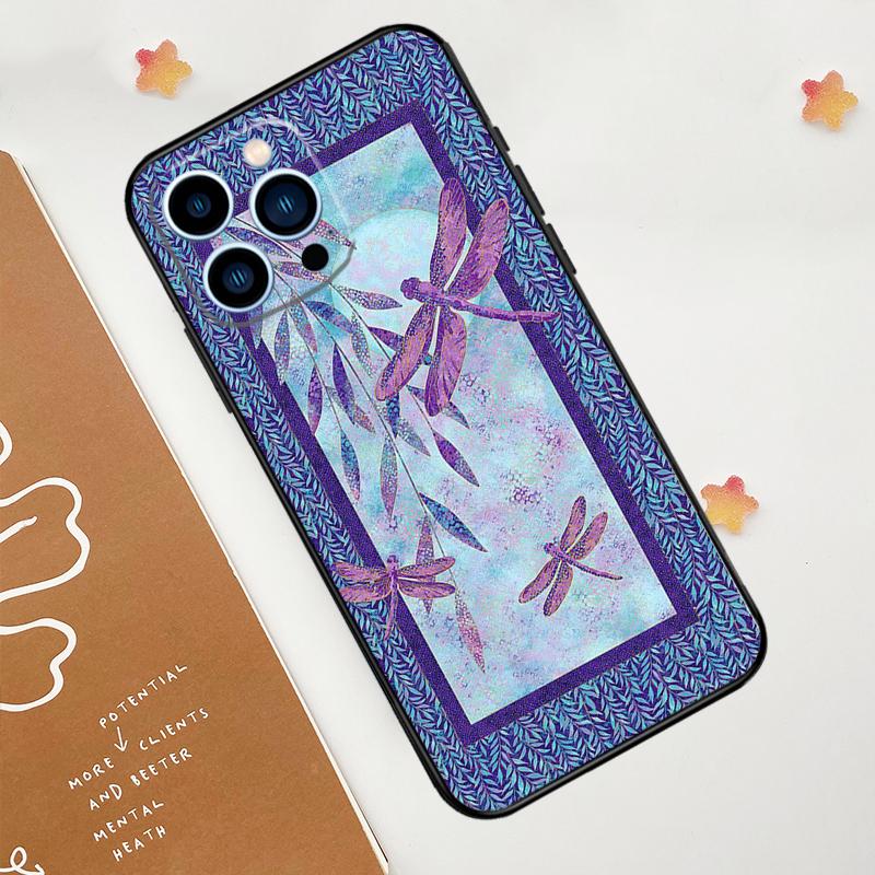 

Чехол для телефона с узором стрекозы для iPhone 17 Pro Max 14 13 12 11 15 16 Pro Max mini 16 Plus 16e 17 Air Funda iPhone 16 Plus