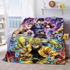 JoJo Bizarre Adventure Throw Blanket Flannel Soft Cozy Warm Blanket for Sofa Bed Lightweight Home Decor -QJY
