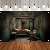 Abandoned Dissecting Room Horror Photography Background, Halloween Night Horror Party Photo Booth Supplies