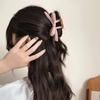 Solid Bow Hair Clips Plastic Barrettes Fashion Hair Claw Clip