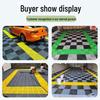 Car Wash Room Floor Grid - 4cm Garage Tile Floor Mat 4S Shop Grid Mat