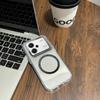 Case for Xiaomi Redmi Note 13 Pro+ 5G Minimal Semi-Transparent Magnetic Casing Raised Electroplated Lens Bezel Anti-Slip Drop Resistant