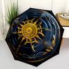 1pc Celestial Mandala Automatic Open/Close Umbrella, Windproof, Folding Compact Umbrella with Lightweight Design for Women/Men030