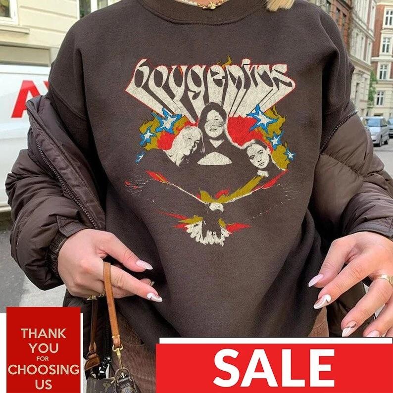 VTG Boygenius Shirt ReSET Tour 2023 Shirt Boygenius Band Tour 2023 Unisex T-Shirt S