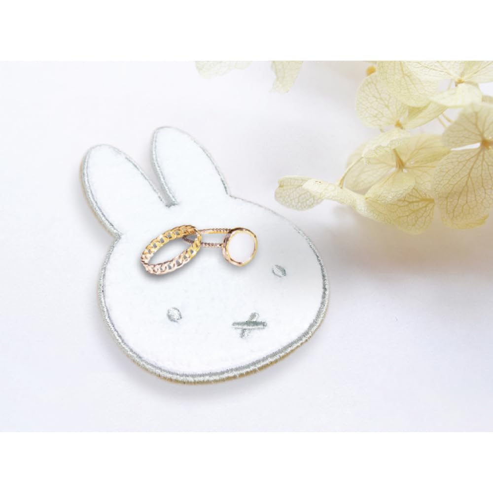 Tees Factory Miffy Sagara Embroidered Mini Multi-Purpose Mat, White, MF-5542785WH